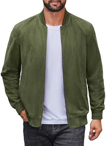Mens Sand Goat Suede Bomber Jacket Real Genuine Leather MA-1